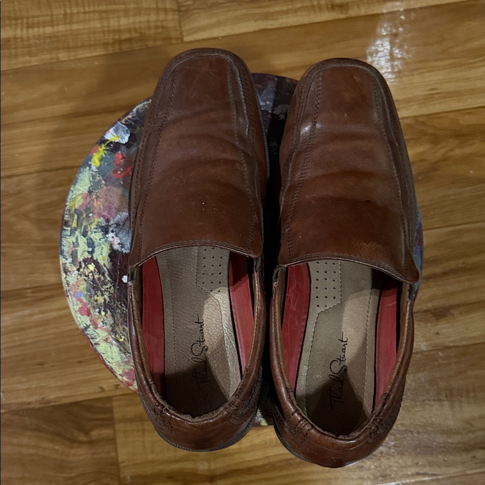 Elegant Brown Leather Loafers